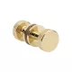 Gomb Kétoldalú APRILE TUJA R SLIM 7MM GOLD PVD - Fényes arany színű PVD