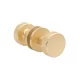 Gomb Kétoldalú APRILE TUJA R SLIM 7MM GOLD SATIN - Szatén arany színű