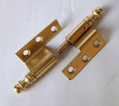 Pánt díszes hajlított - balos arany 75mm