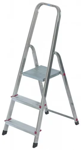 Háztartási létra Corda 1x3 lépcsőfokos alu
