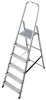 Háztartási létra Corda 1x6 lépcsőfokos alu