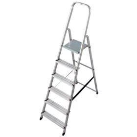 Háztartási létra Corda 1x6 lépcsőfokos alu