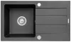 Mosogató PY Next 1 mély+csep. fekete 760x440mm