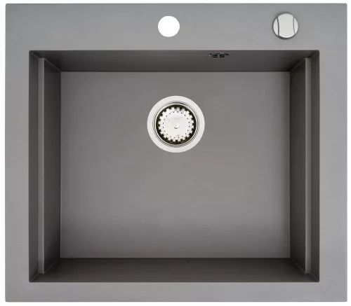 Mosogató PY Siros 1 mély szürke 570x515mm