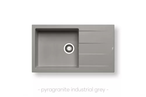 Mosogató PY Athlos 1 mély csep. szürke 860x500mm