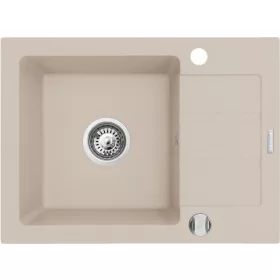 Mosogató PY Next 1 mély+kicsi csep. bézs 620x440mm