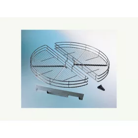 Konyhai 1/2 kör forgókosár szett pilléres króm 660mm