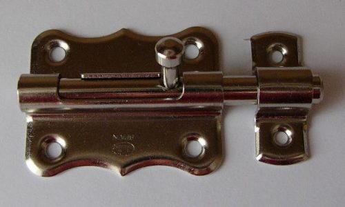 Tolózár bajonett króm 40mm