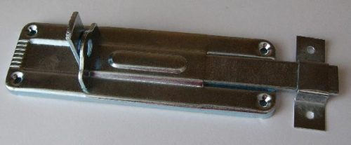 Tolózár egyenes lakatolható nikkel 100mm