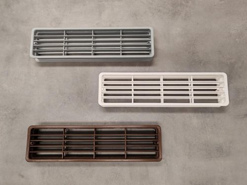 Szellőzőrács műanyag kétoldalas fehér 310x82mm