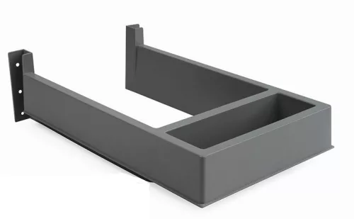 Hátfal mosogató alatti fiókhoz szögletes antracit