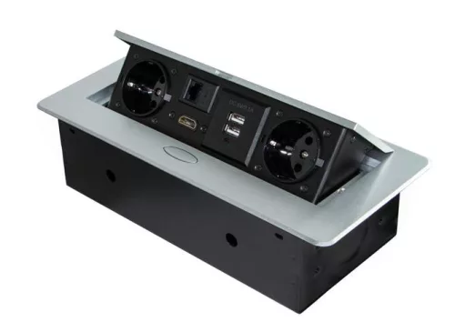 Konnektor Atom  felbillenő HDMI alu 265x118x67mm