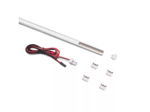 Led profil Pyxis bemarható beépített ledszalaggal 19W 24V neutrális alu 23m
