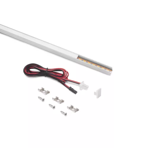 Led profil Pyxis csavarozható beépített ledszalaggal 19W 24V neutrális alu 23m