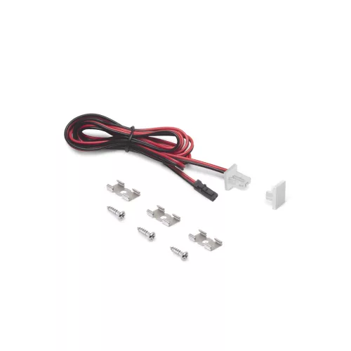 Led profil Pyxis csavarozható csatlakozó szett (kábel végzáró rögzítő) alu