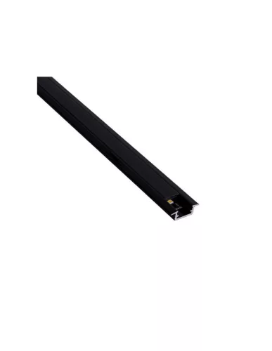 Led Profil bemarható fekete takaróval fekete 2m
