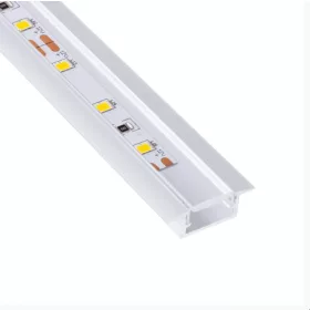 Led profil bemarható átlátszó takaróval alu 2m