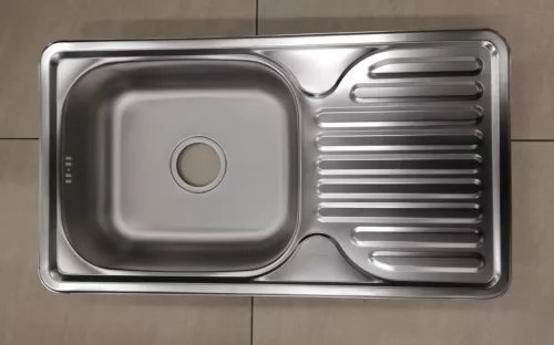 Mosogató NP 1 medencés + csepptálcás 760x420mm