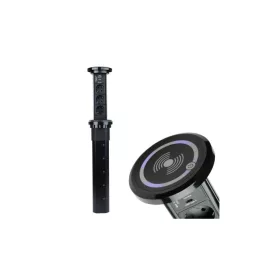   Konnektor AUTOMATA Liftbox felhúzható 3 + 2USB + induktív töltő fekete