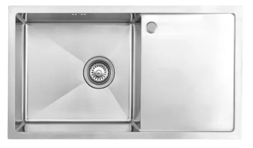 Mosogató NP Fatima 1 medence+csepptálca + mosogatószer adagoló inox 440x780mm