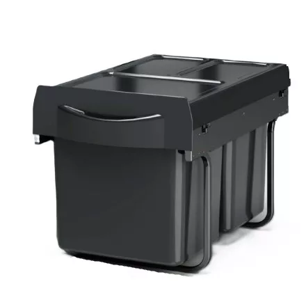 Hulladéktároló Midi Light  2x16l antracit 400mm