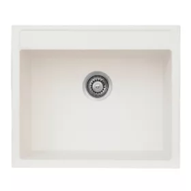 Mosogató NP gránit Milán 1 medencés fehér 600x500mm