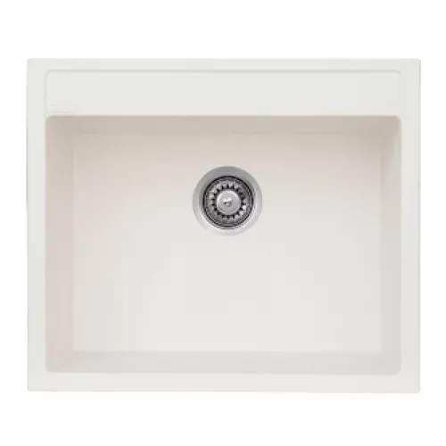 Mosogató NP gránit Milán 1 medencés fehér 600x500mm