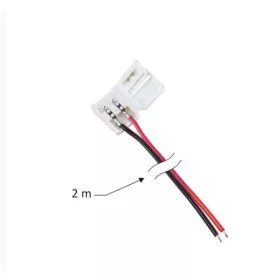 Led szalag betáp kábel fekete 8mm