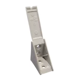 Műanyag sarokrögzítő 30x30mm szürke 30x30mm