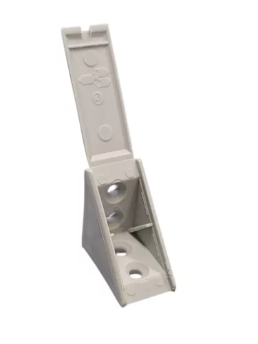 Műanyag sarokrögzítő 30x30mm szürke 30x30mm