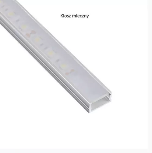 Led profil csavarozható opál takaróval alu 2m