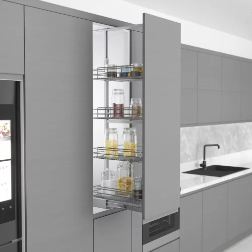 Konyhai kamra Starax 1700-2000mm fékes króm 350mm