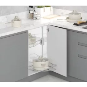 Konyhai 1/2 kör forgókosár szett R króm 740mm