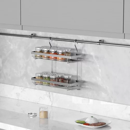 RELING 2 polcos fűszertartó R króm