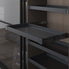 Kihúzható gardrób polc R antracit 600mm