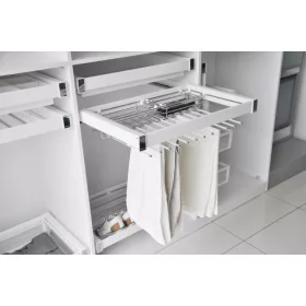   Kihúzható nadrágtartó és tároló oldalra szerelhető Tandem R fehér 600mm