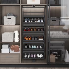 Cipőtartó forgatható R antracit 1630-1830mm