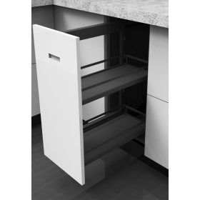 Konyhai kihúzható fékes oldalkeret C balos antracit 300mm