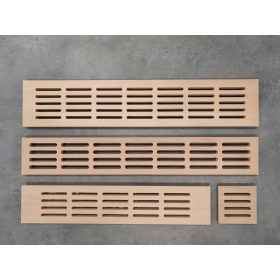 Szellőzőrács fa bükk 100x500mm