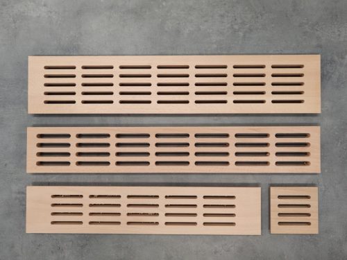 Szellőzőrács fa bükk 100x500mm