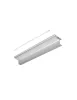 Led profil Skyline élre szerelhető opál takaróval alu 2m
