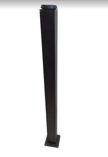 Asztalláb szögletes 50x50mm fekete 710mm