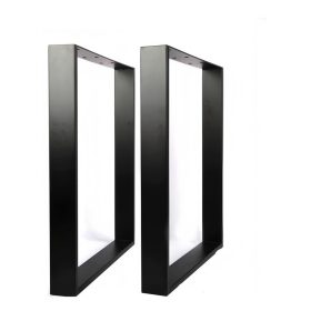 Asztalláb BH szögletes U design matt fekete 710mm