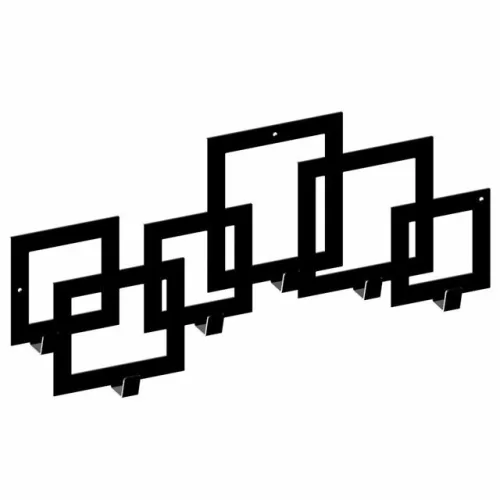 Fogas 2073 3D négyzet minta fekete matt