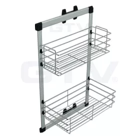   Kihúzható gardrób kosár GTV oldalra szerelhető króm 288mm