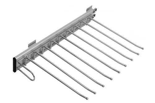 Kihúzható nadrágtartó oldalra szerelhető balos króm