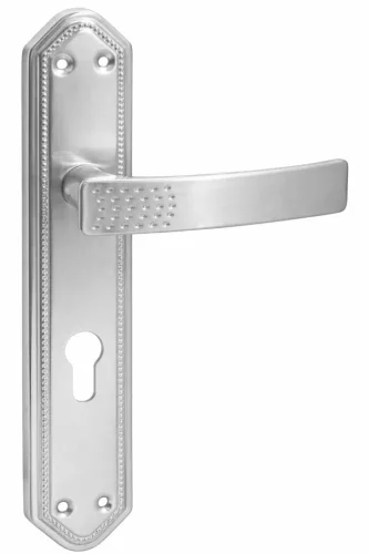 Elza Pajzsos ajtókilincs 90 mm PZ Szatén króm