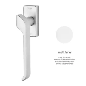   Mâner fereastră dreptunghiular Linea Cali Turbo Zincral alb mat cu sistem Smart Block 470 SK