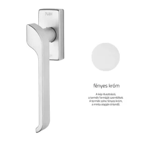   Mâner fereastră dreptunghiular Linea Cali Turbo Zincral cromat strălucitor cu sistem Smart Block 470 SK