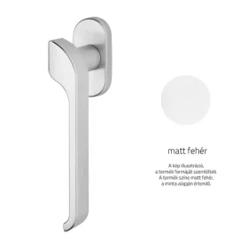   Linea Cali Turbo Zincral alb mat maner rozeta oval 470 DK O MW